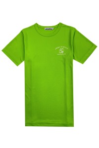 大量訂做綠色短袖T恤  時尚設計圓領印花店慶T恤  直角袖T恤專門店  T1093